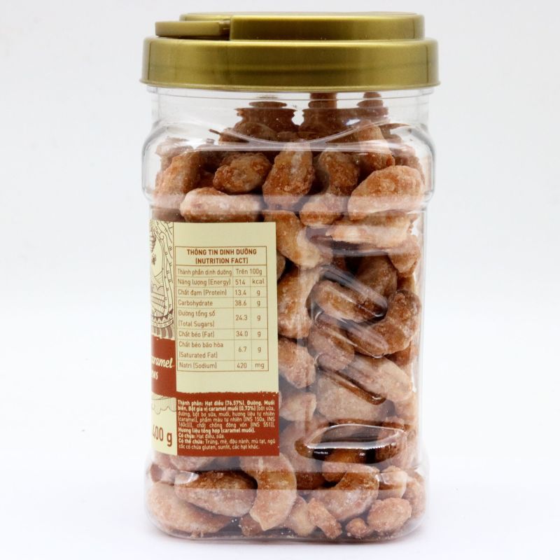 Hạt điều sea salt caramel 400g